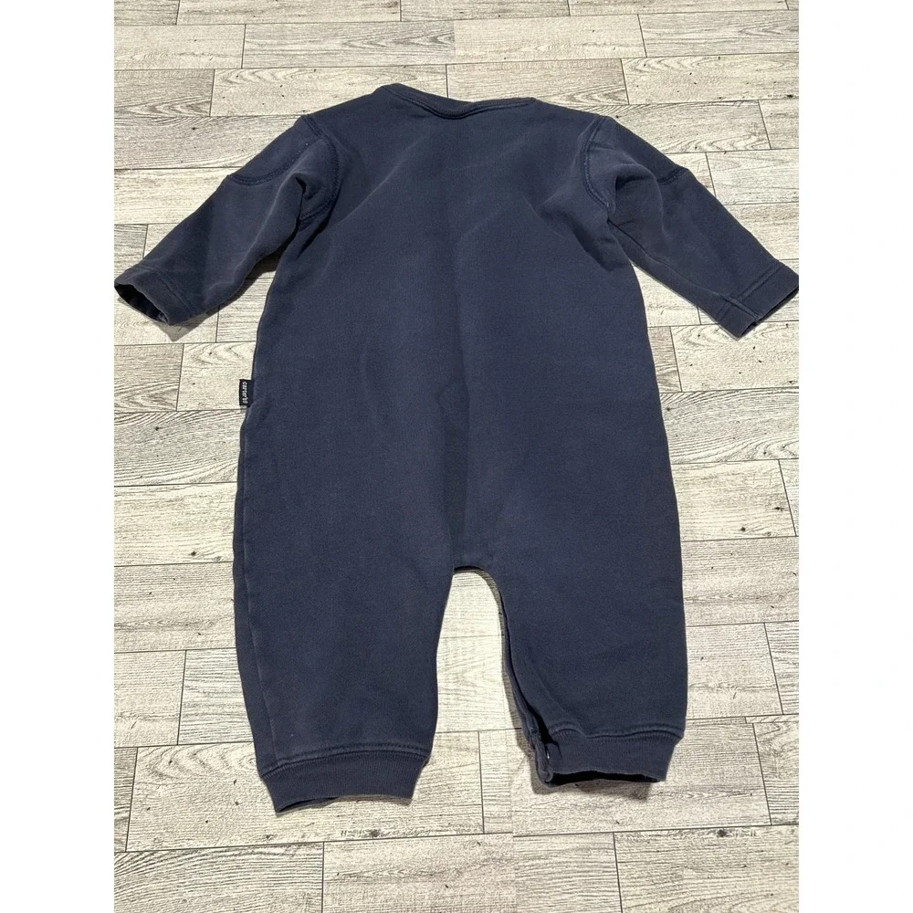 Vintage Carters Baby Boy Turtle Slow Poke Blue Embroidered One Piece 6-9‎ Months